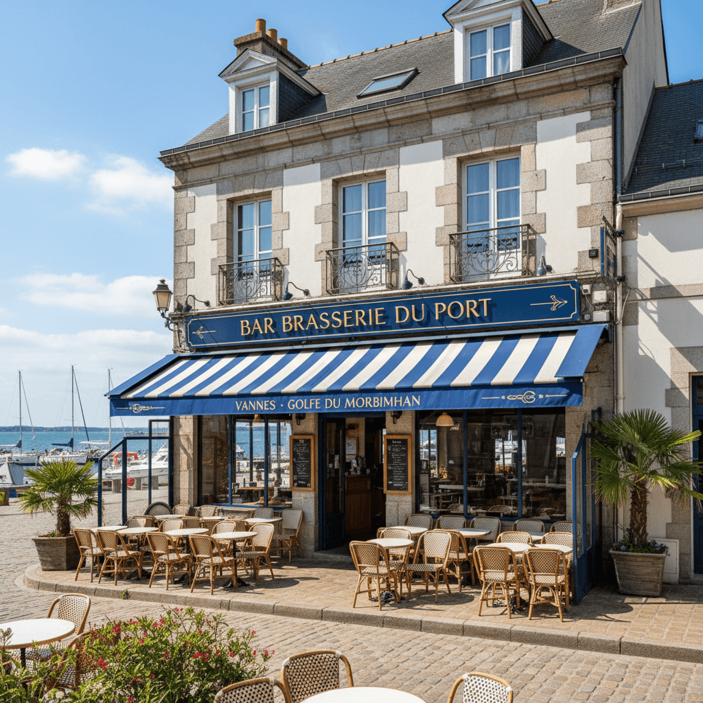 Bar-brasserie à Vannes : terrasse - licence IV - Image 1
