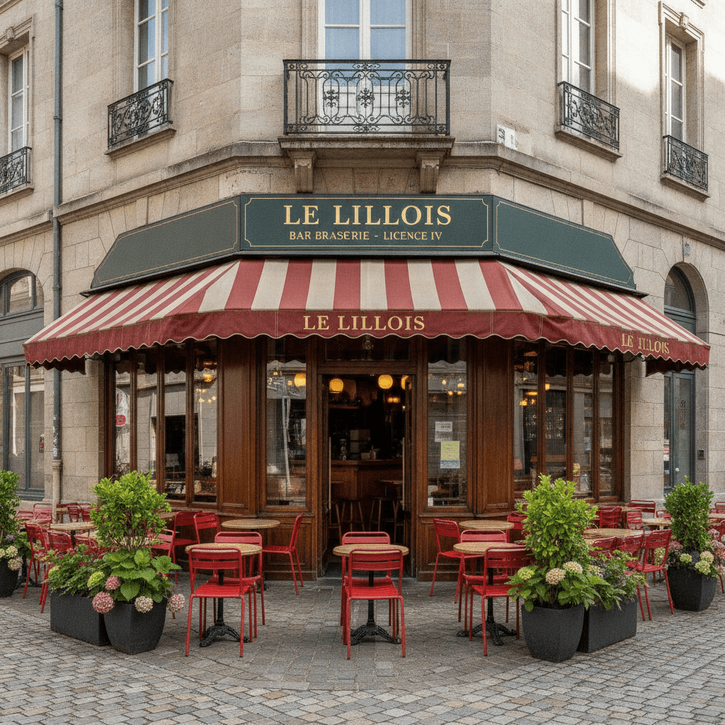 Bar-brasserie 70m² à Lille : terrasse - licence IV