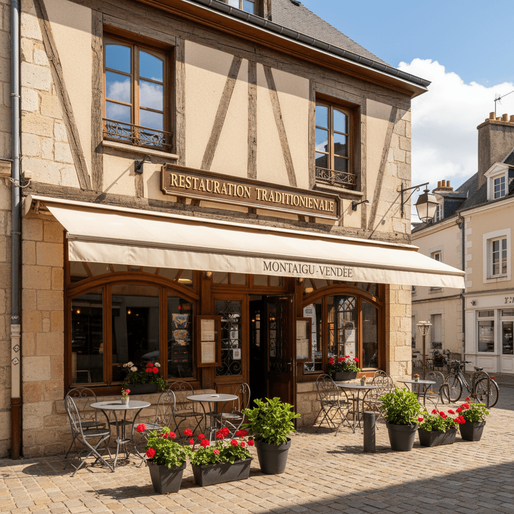 Restaurant 120m² à Montaigu-Vendée : terrasse - licence IV - Image 1