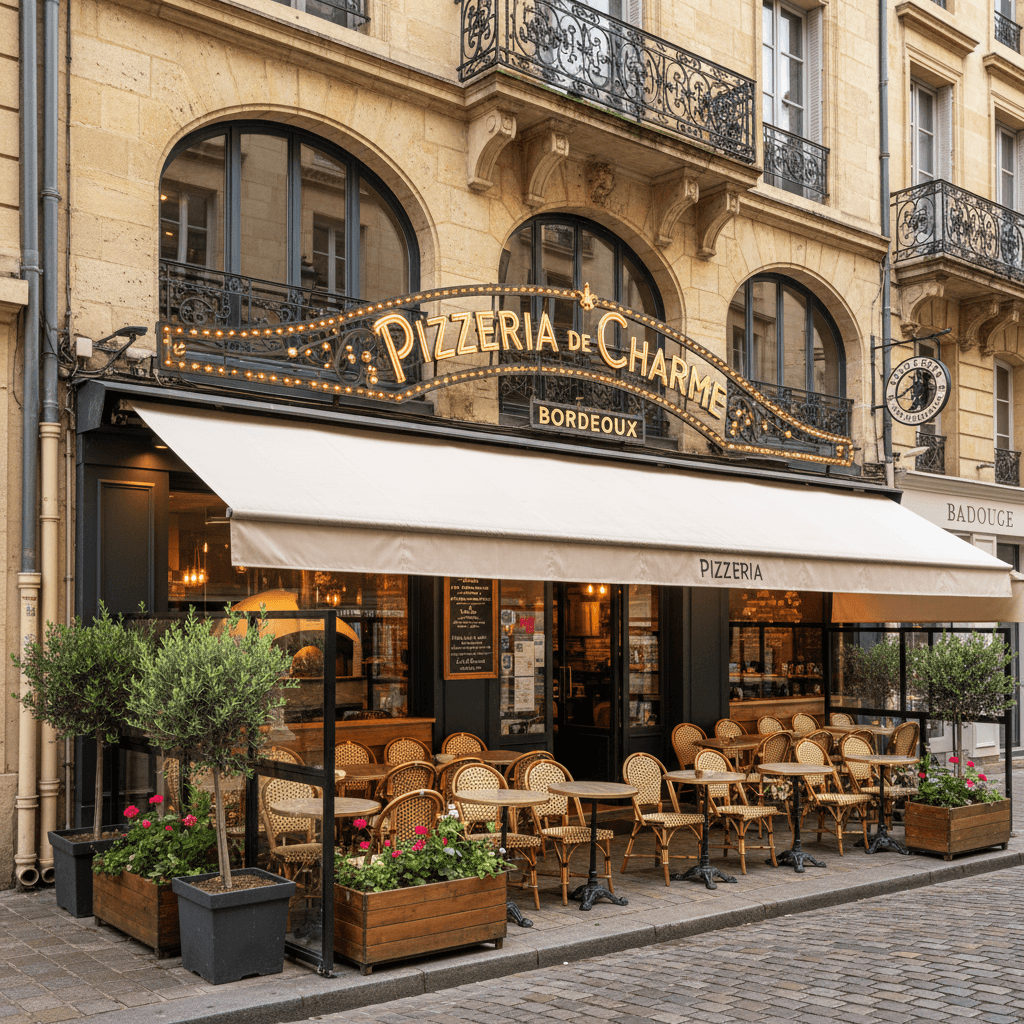 Restaurant à Bordeaux : terrasse - extraction - Image 1