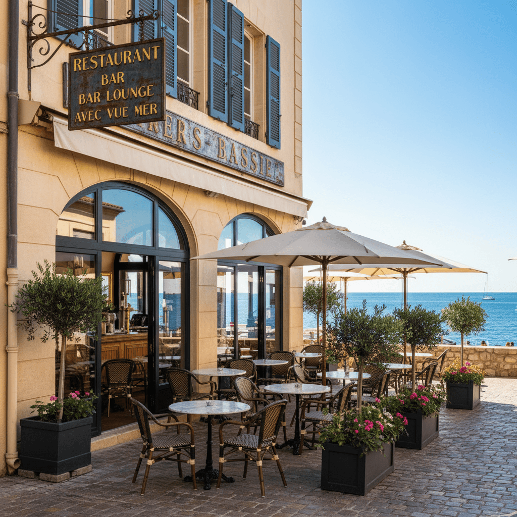 Bar-brasserie à Saint-Paul : terrasse - licence IV - Image 1