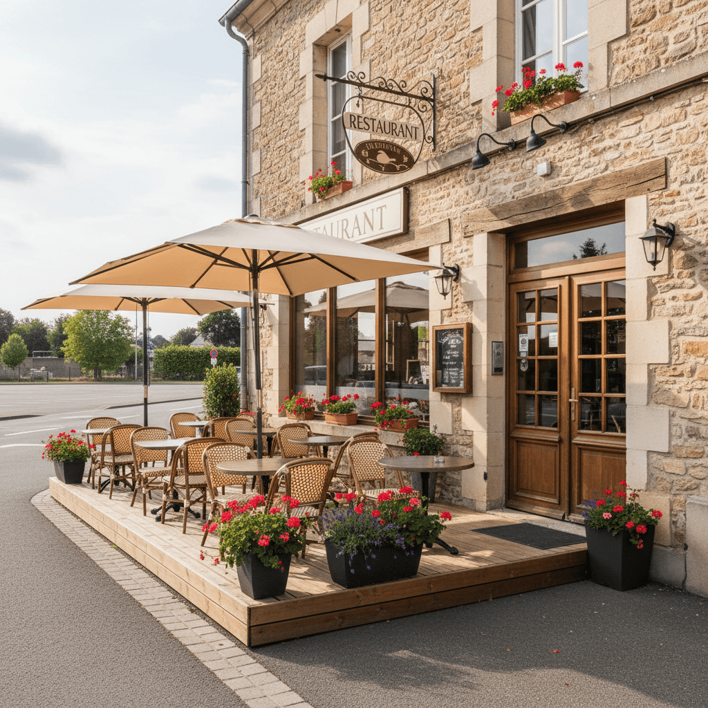 Restaurant 510m² à Sainte-Hermine : terrasse - licence IV - Image 1