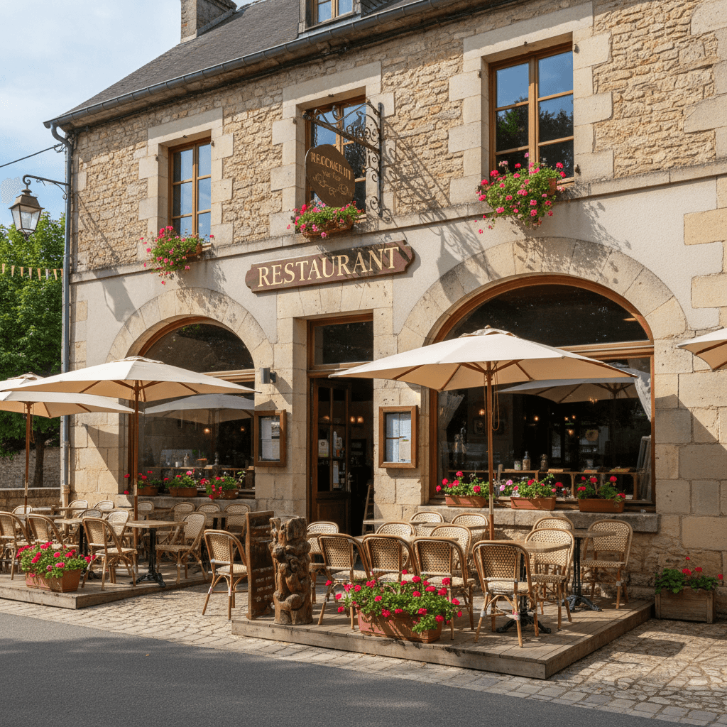 Restaurant 300m² à Échourgnac : terrasse - licence IV - Image 1
