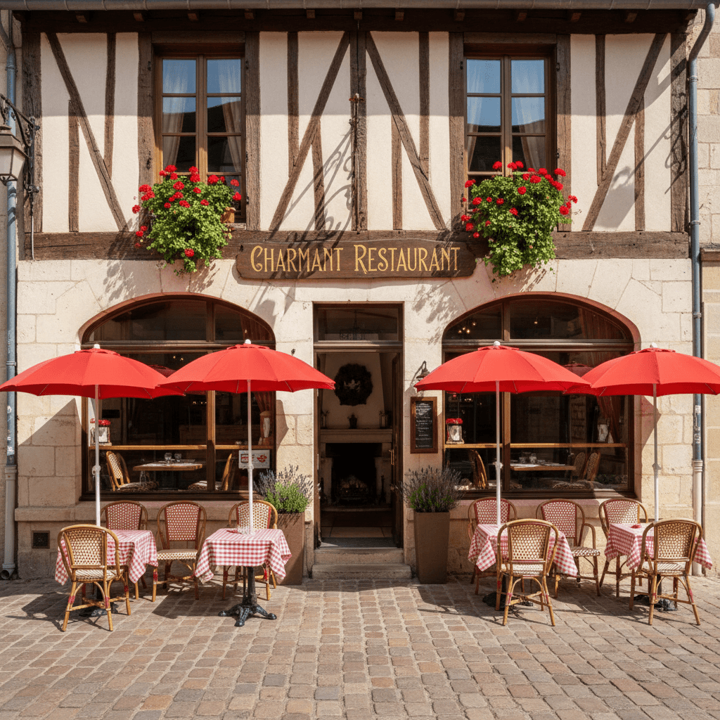 Restaurant à Périgueux : terrasse - extraction - Image 1