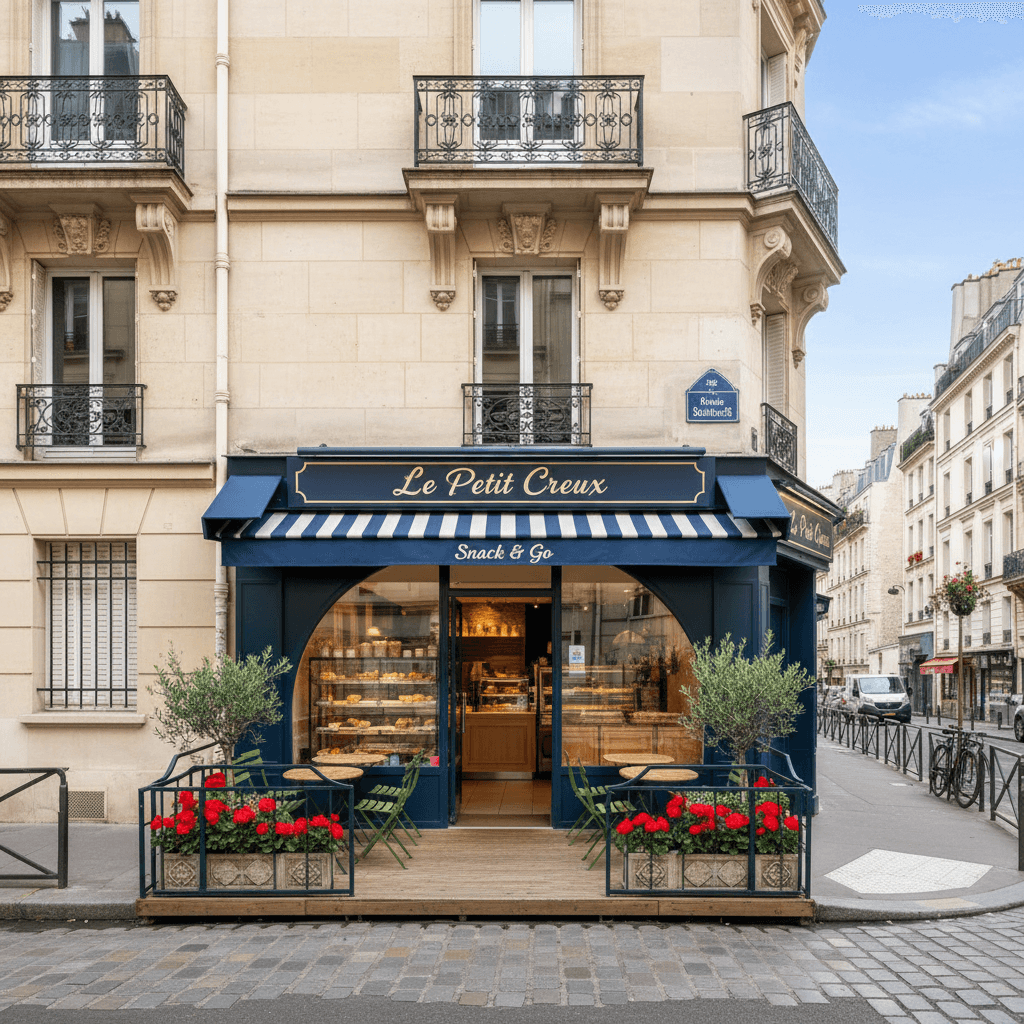 Snack 4 couverts à Paris : terrasse - Image 1