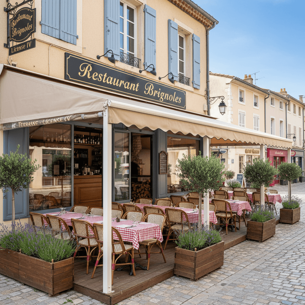 Restaurant à Brignoles : terrasse - licence IV - Image 1