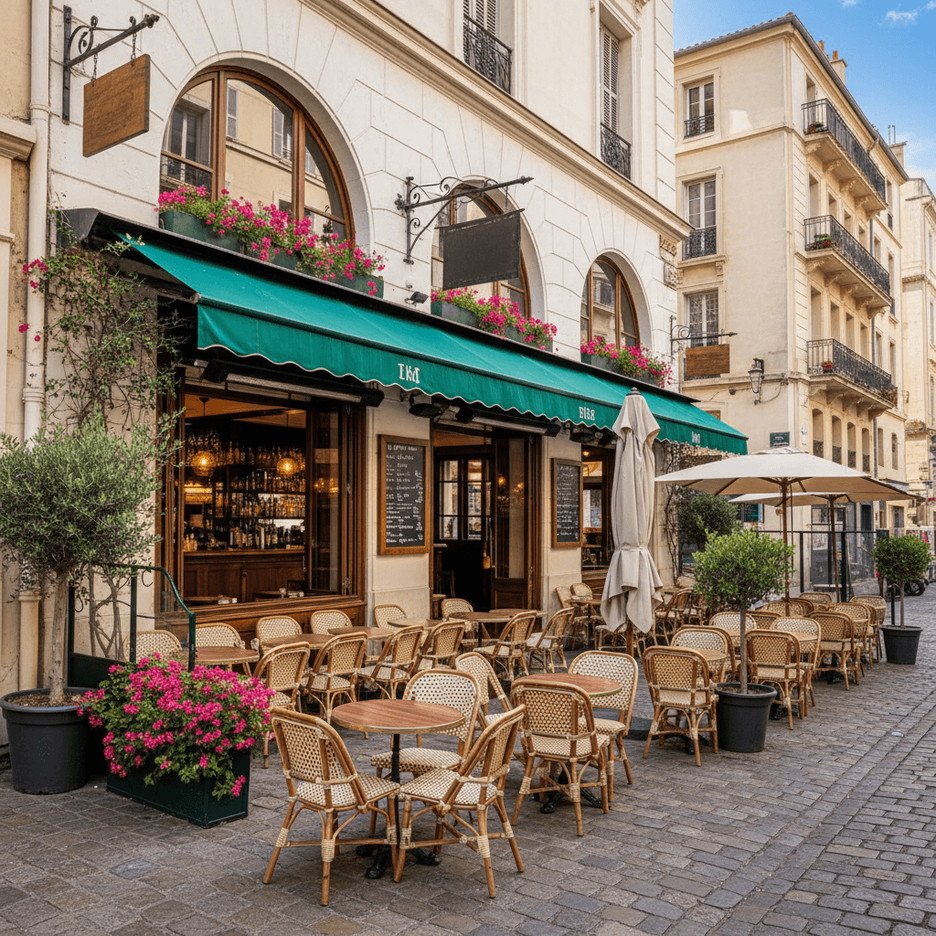 Bar-brasserie à Marseille : terrasse - licence IV