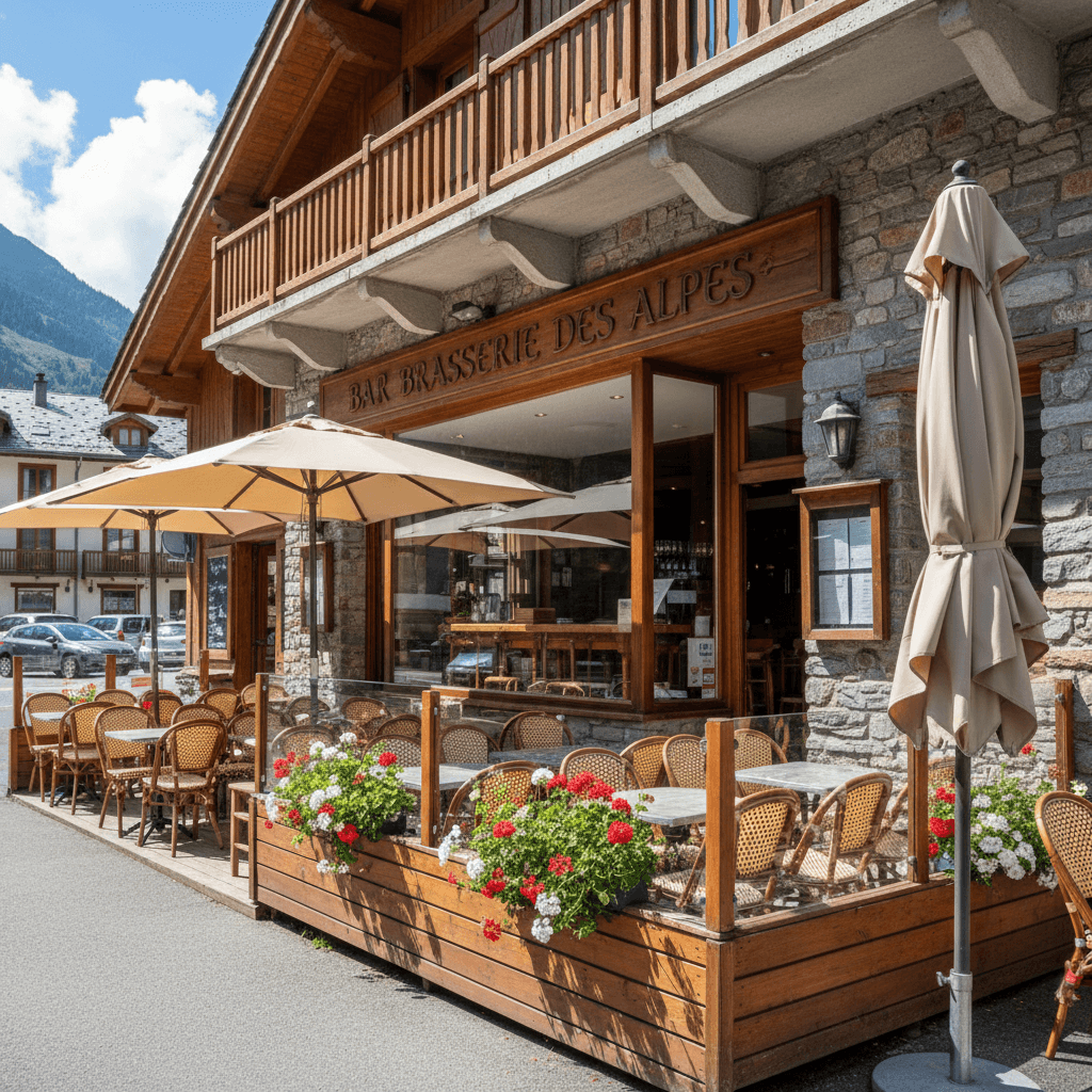 Bar-brasserie 50m² à Chamonix-Mont-Blanc : terrasse - licence IV - Image 1