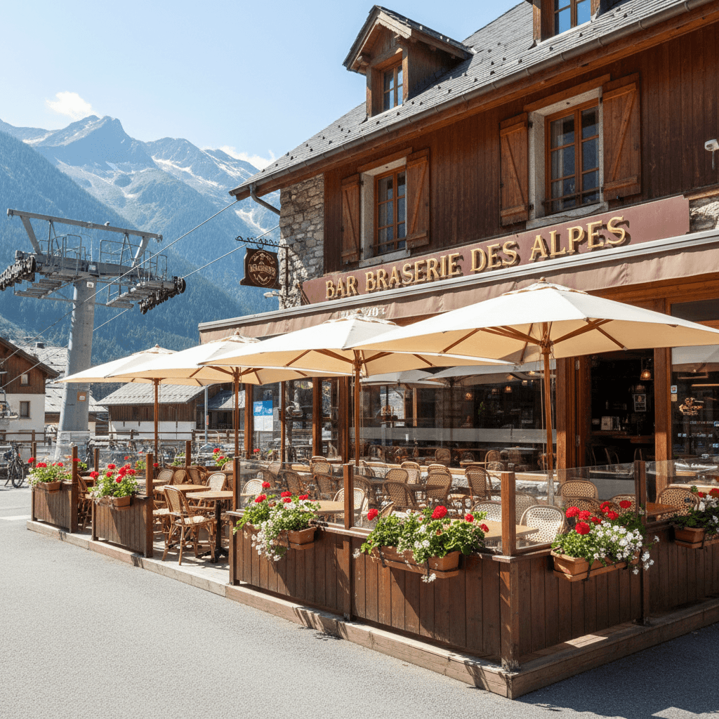 Bar-brasserie 160m² à Modane : terrasse - licence IV - Image 1