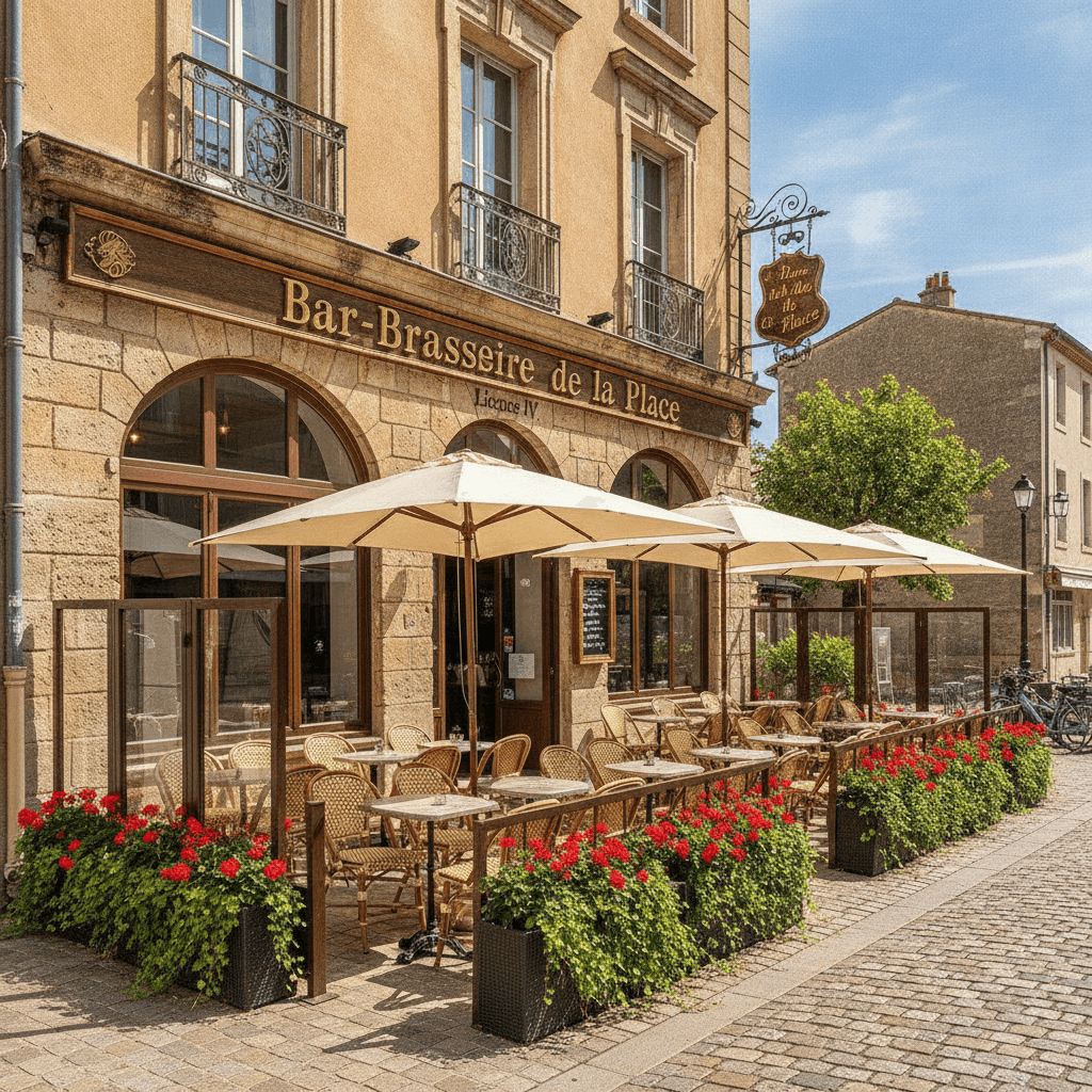 Bar-brasserie 579m² à La Garde : terrasse - licence IV - Image 1