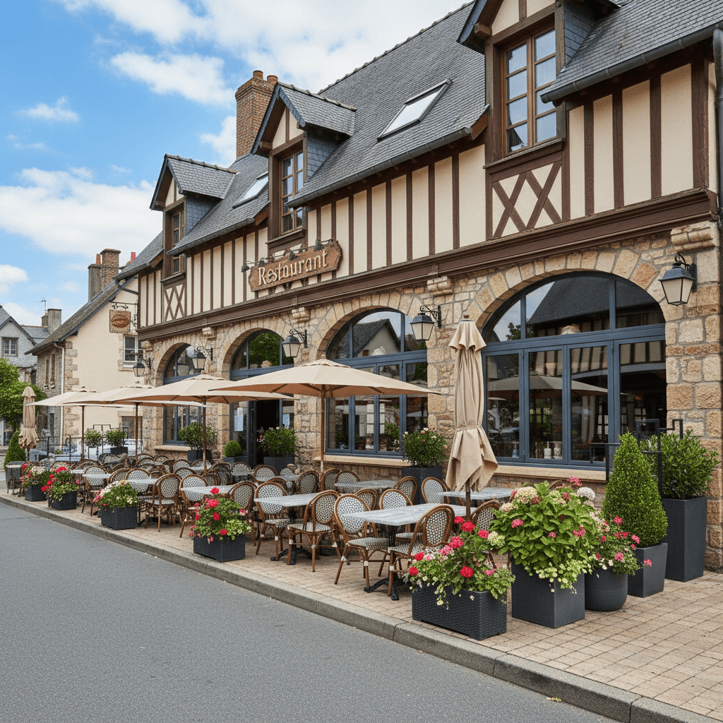 Restaurant 800m² à La Rivière-Saint-Sauveur : terrasse - extraction en liquidation judiciaire - Image 1
