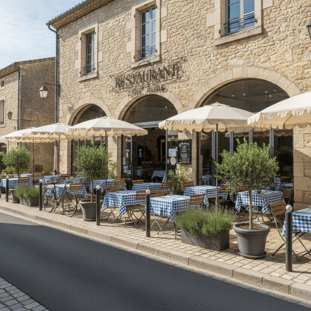 Restaurant 270m² à Ruoms : terrasse - licence IV - Image 1