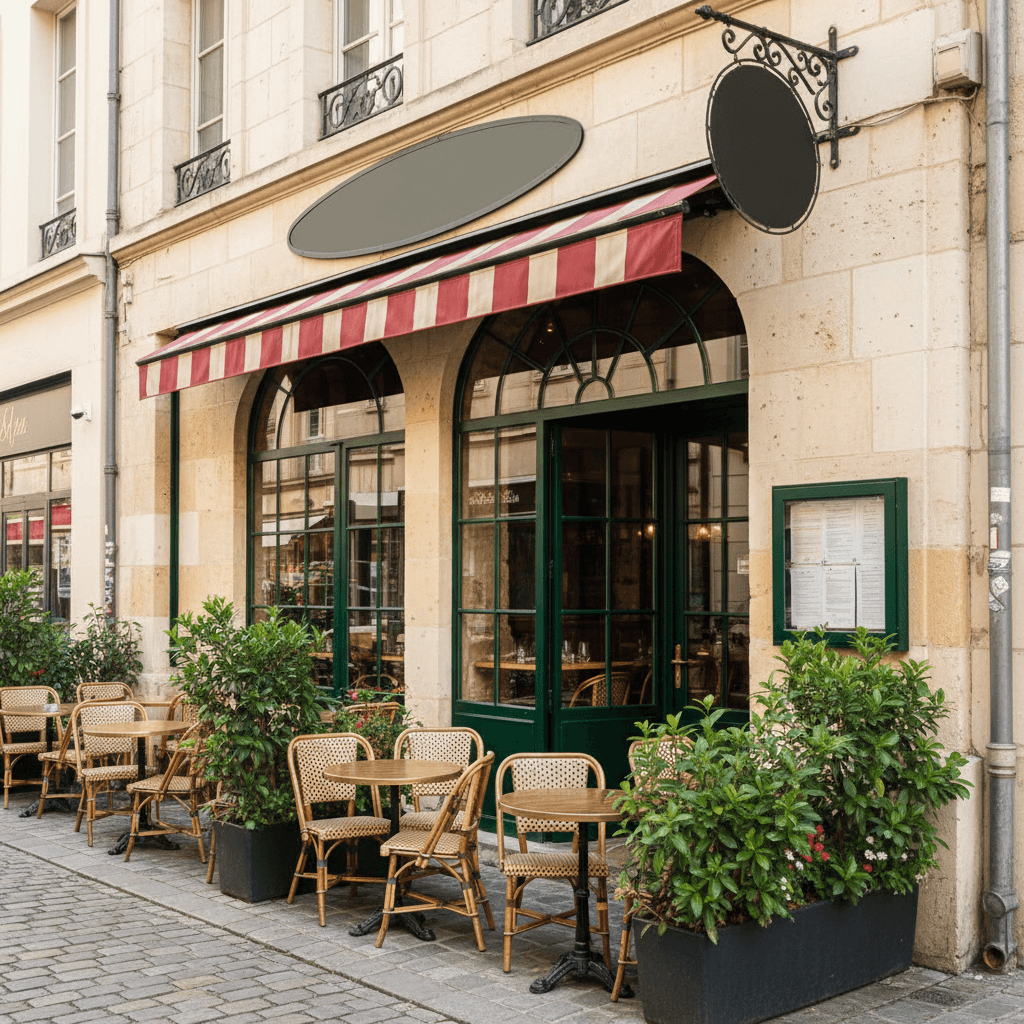 Restaurant 80m² à Reims : terrasse - licence IV