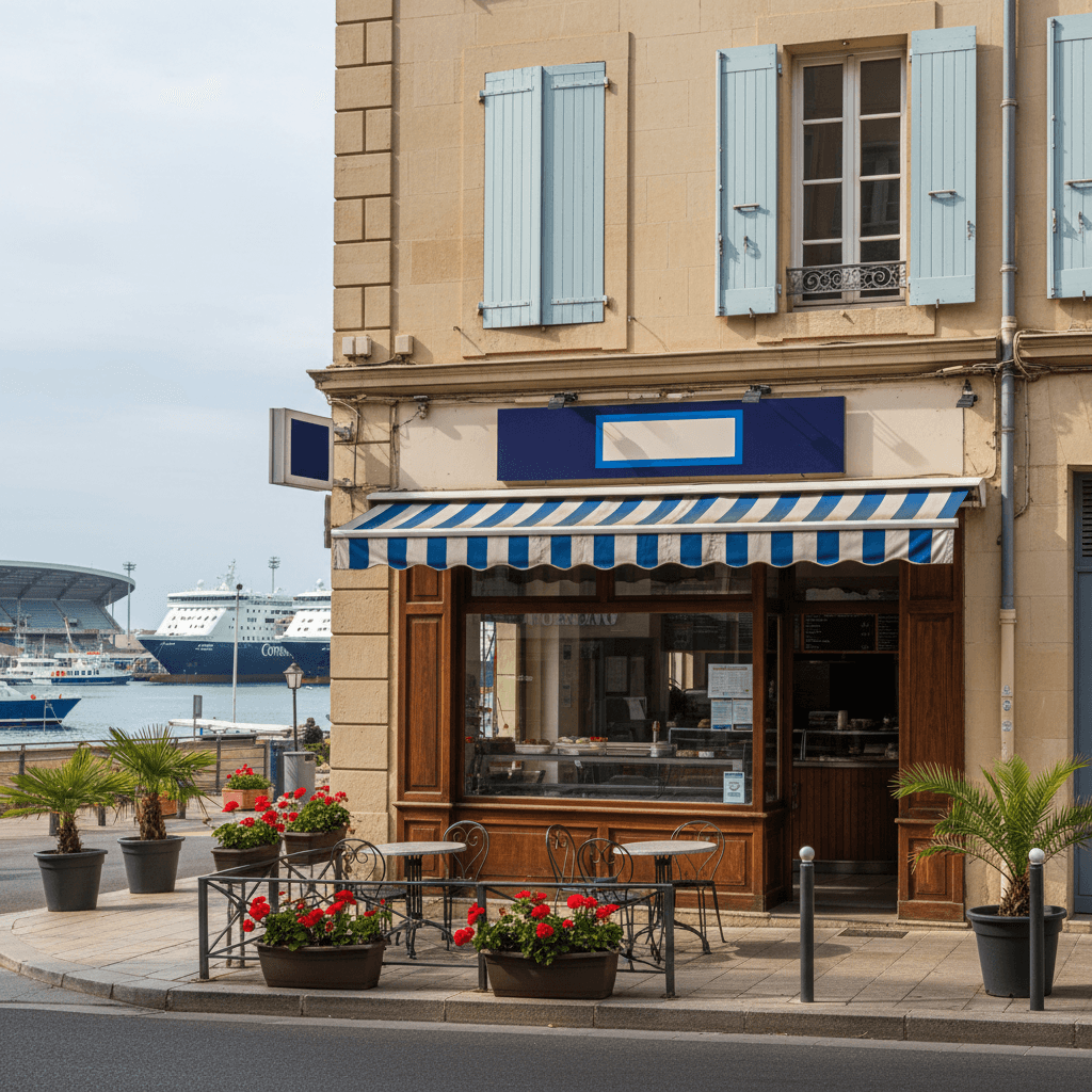 Snack 90m² à Toulon : terrasse