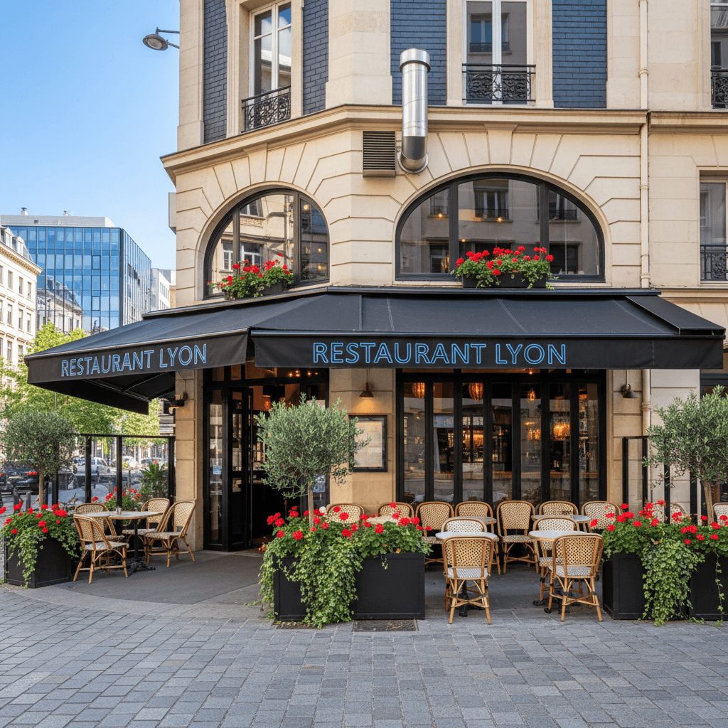 Restaurant à Lyon : terrasse - extraction