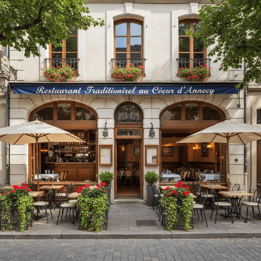 Restaurant 75m² à Annecy : terrasse - licence IV - Image 1