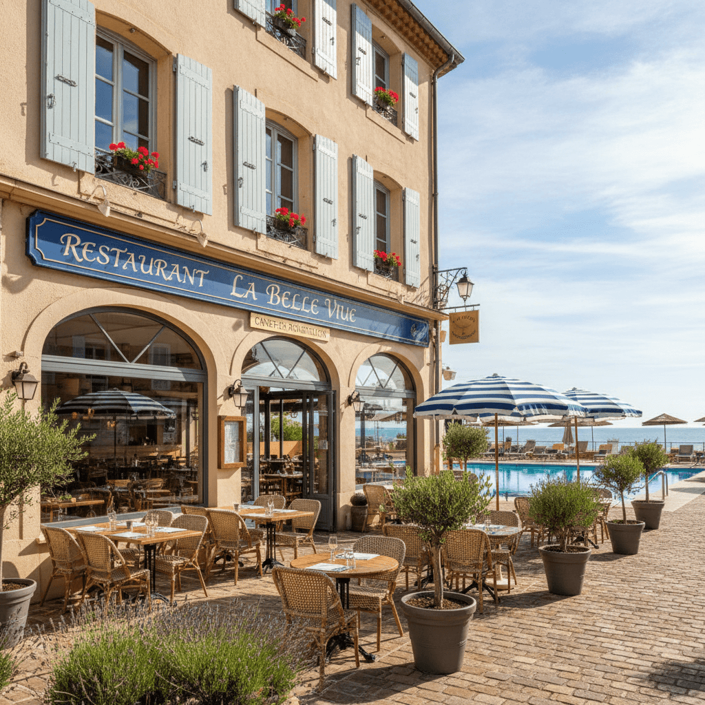 Restaurant à Canet-En-Roussillon : terrasse - licence IV - Image 1