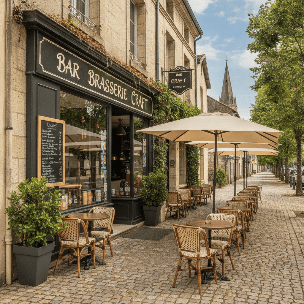 Bar-brasserie 250m² à Soual : terrasse - licence IV