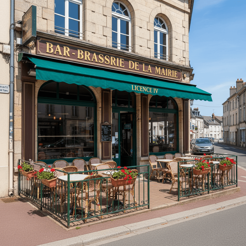 Bar-brasserie 90m² à Machecoul-Saint-Même : terrasse - licence IV - Image 1