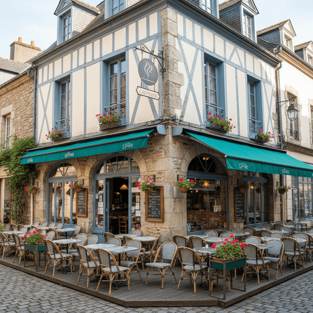 Restaurant à Vannes : terrasse - Image 1