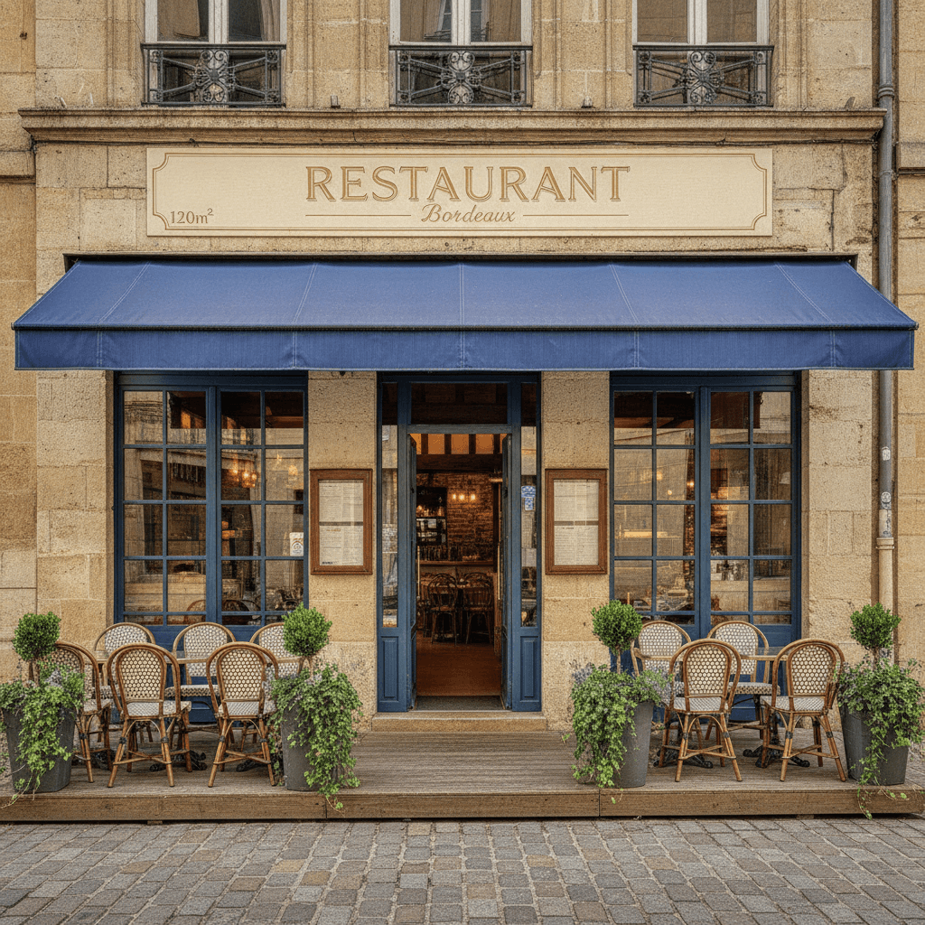 Restaurant 120m² à Bordeaux : extraction - cuisine équipée