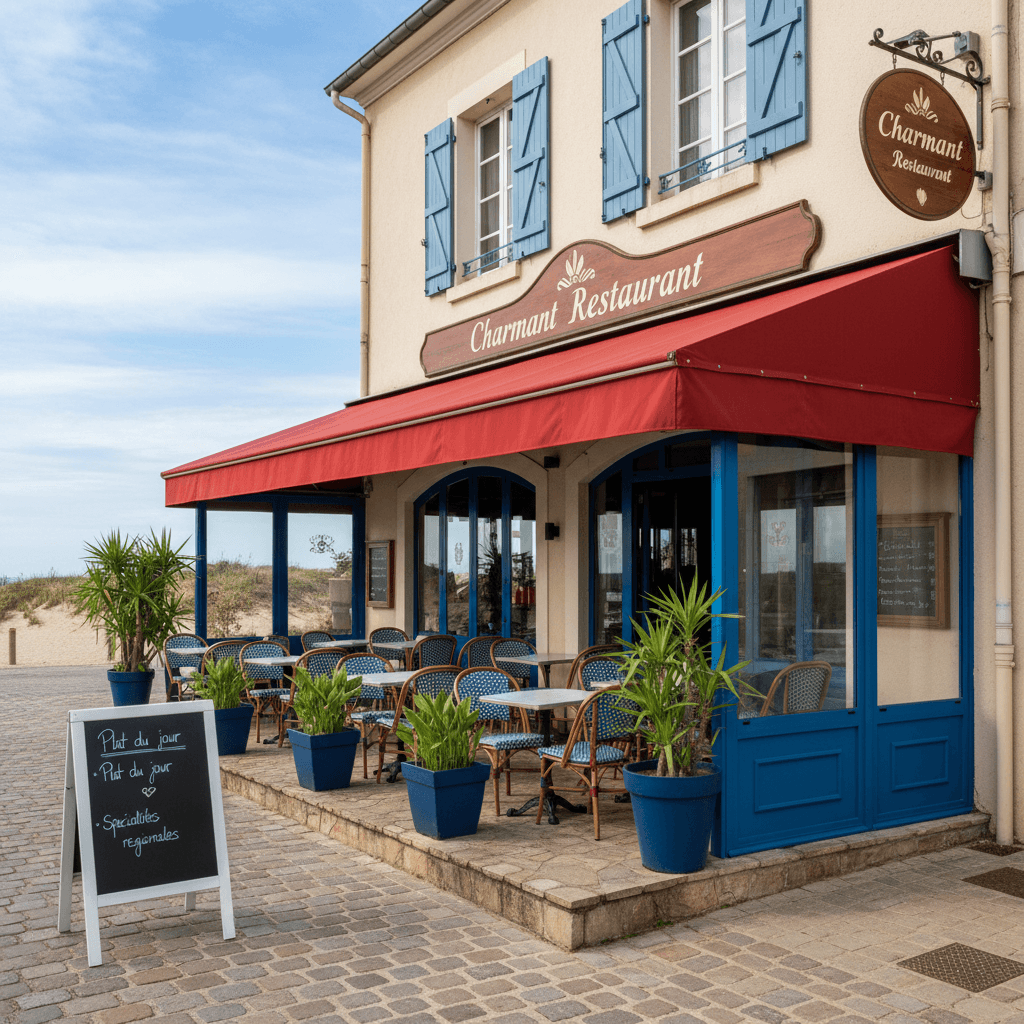 Restaurant 35m² à Moliets-Et-Maa : terrasse - extraction - Image 1