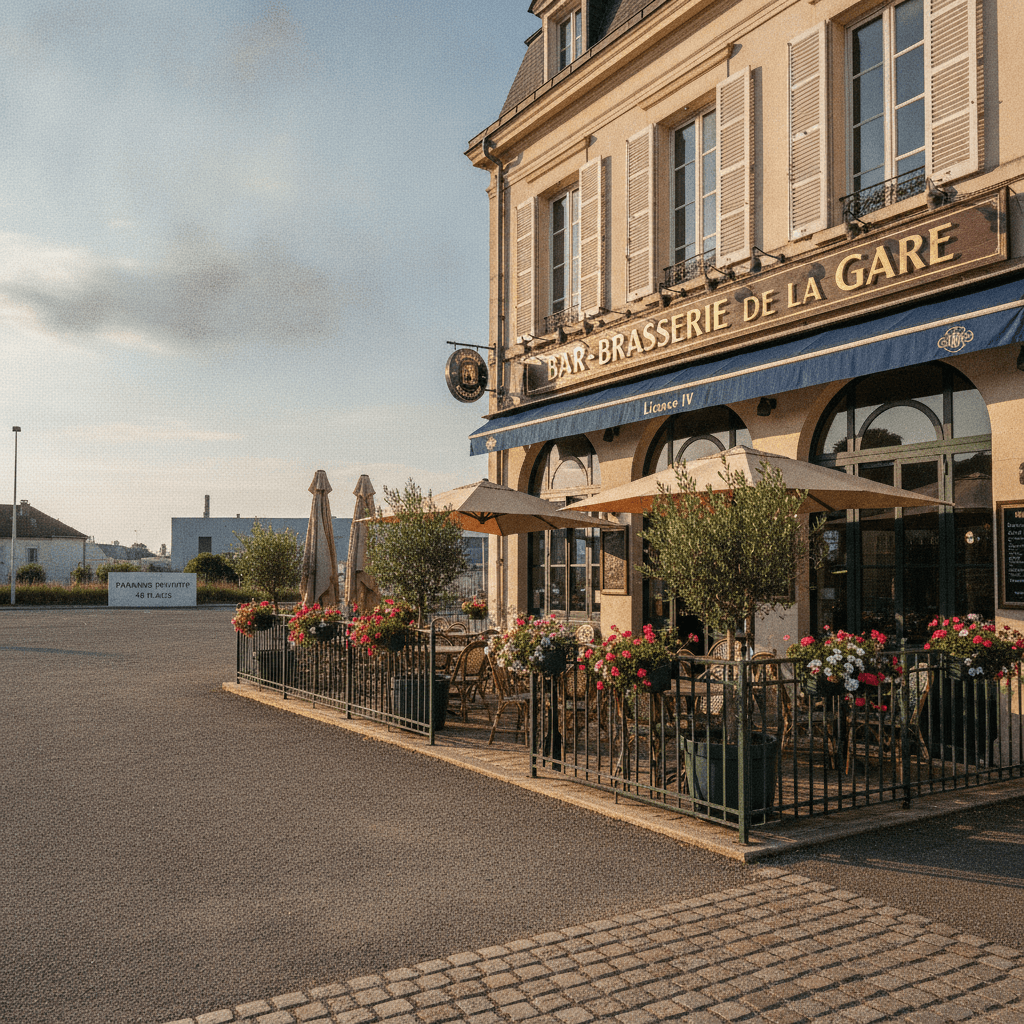 Bar-brasserie 285m² à Meyzieu : terrasse - licence IV - Image 1