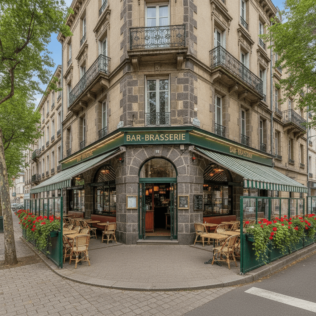 Bar-brasserie 100m² à Clermont-Ferrand : terrasse - licence IV