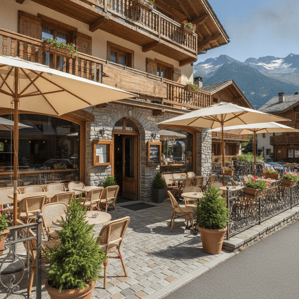 Bar-brasserie 240m² à Notre-Dame-De-Bellecombe : terrasse - licence IV - Image 1