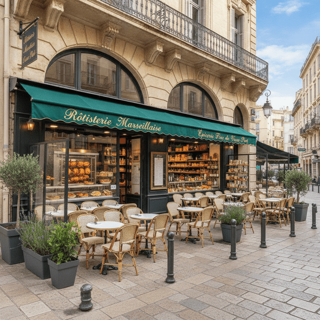 Restaurant 47m² à Marseille : terrasse - licence IV