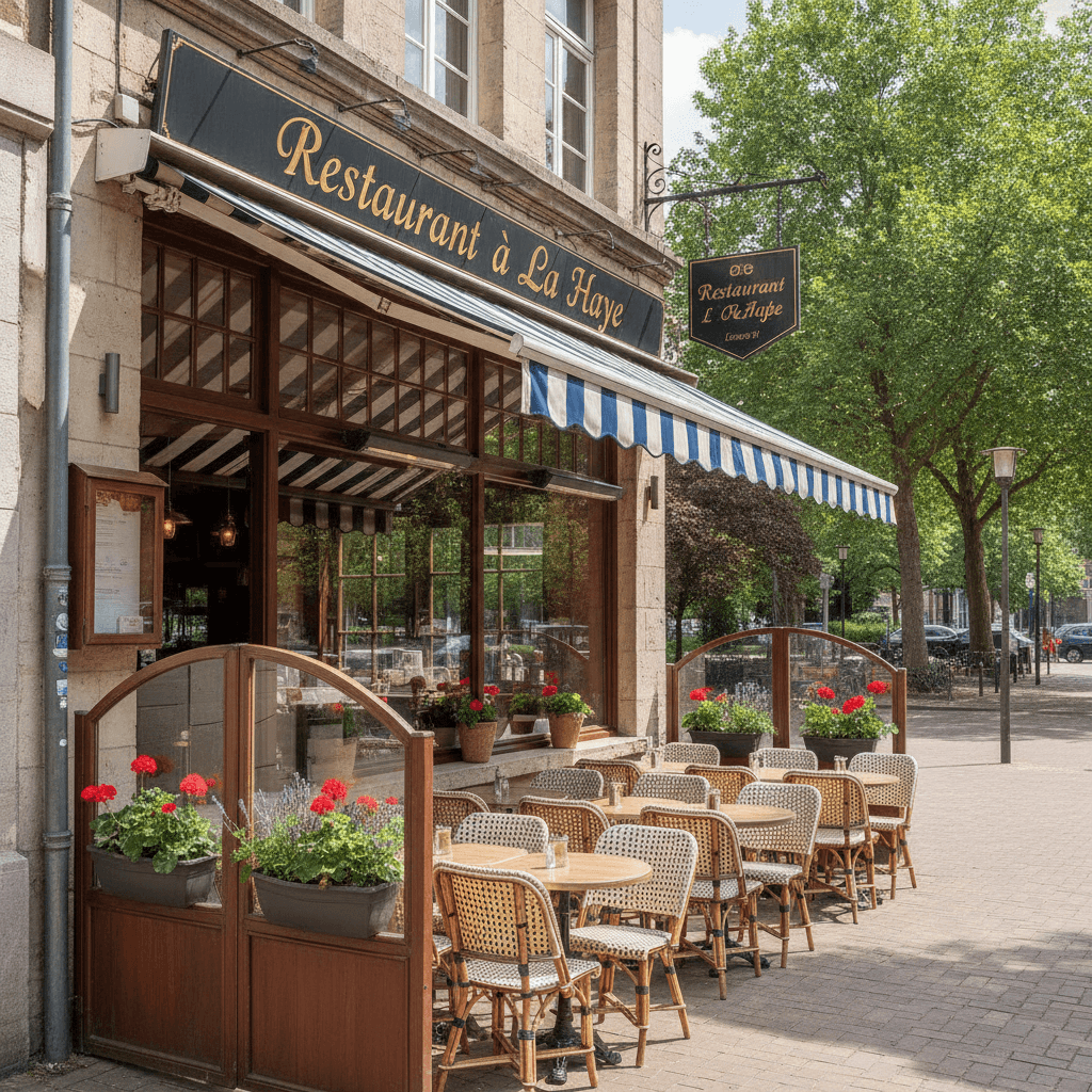 Restaurant à La Haye : terrasse - licence IV - Image 1