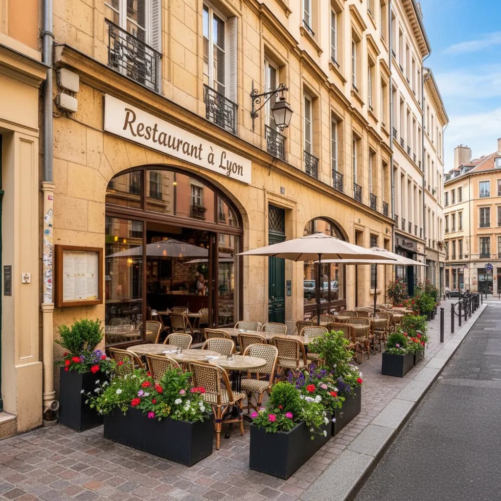 Restaurant 68m² à Lyon : terrasse - extraction - Image 1