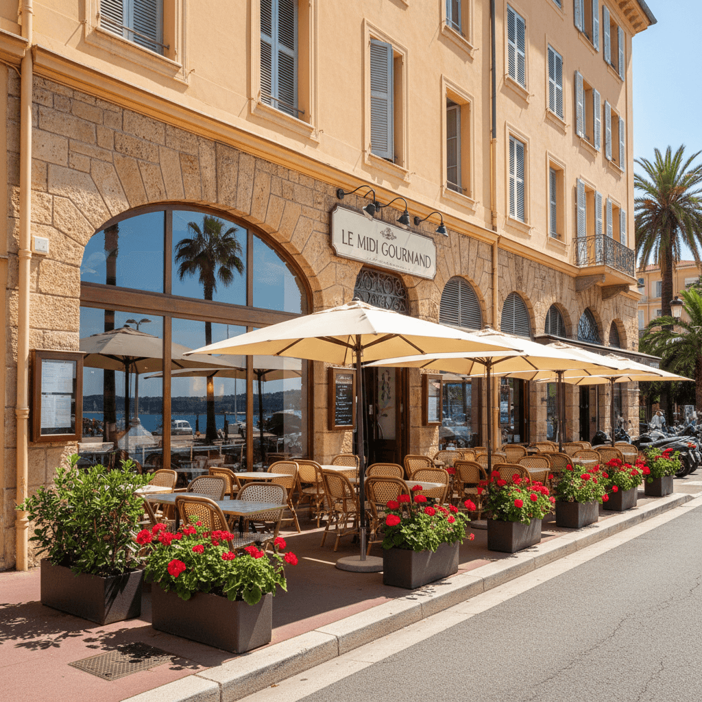 Restaurant 45m² à Nice : terrasse - extraction