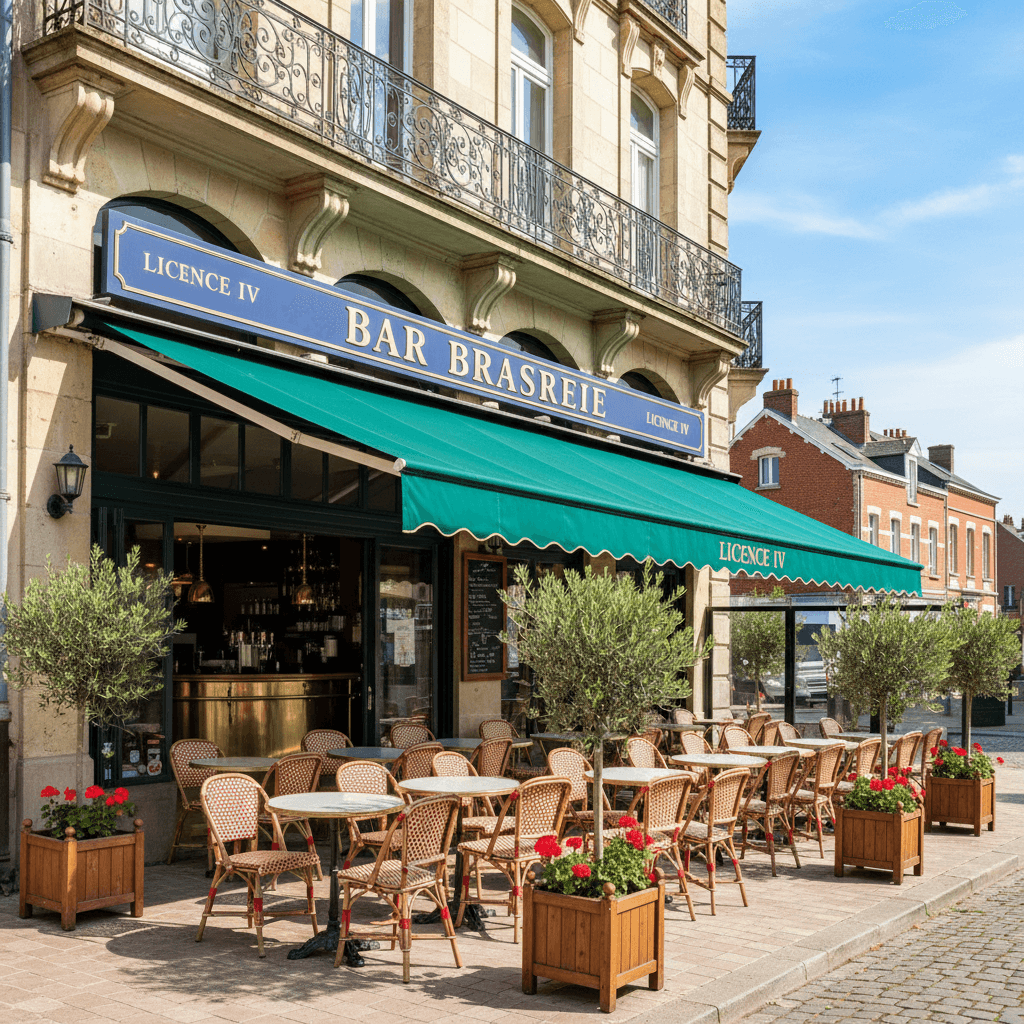 Bar-brasserie à Lens : terrasse - licence IV - Image 1