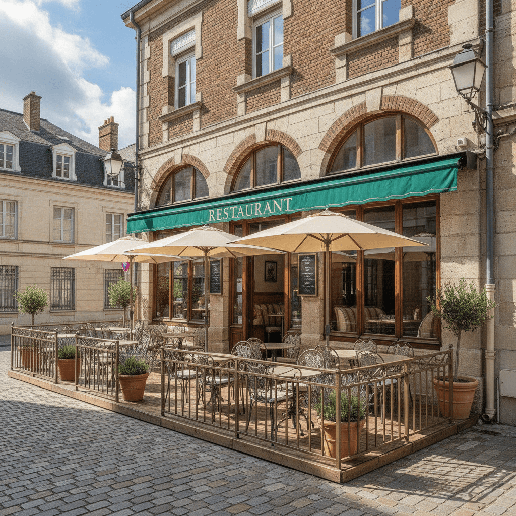 Restaurant 70m² à Marcq-en-Barœul : terrasse - licence IV - Image 1