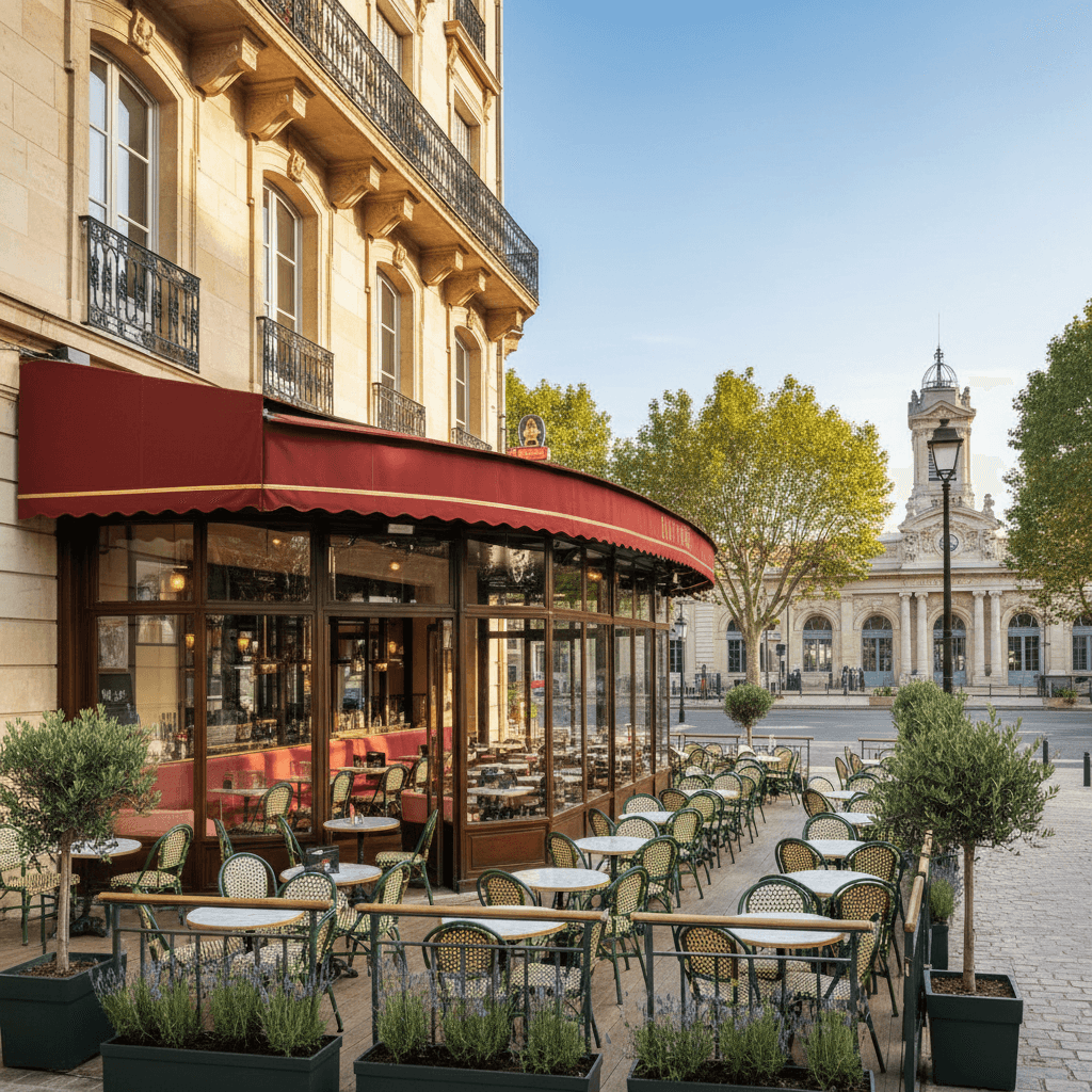 Bar-brasserie 190m² à Aix-En-Provence : terrasse - licence IV