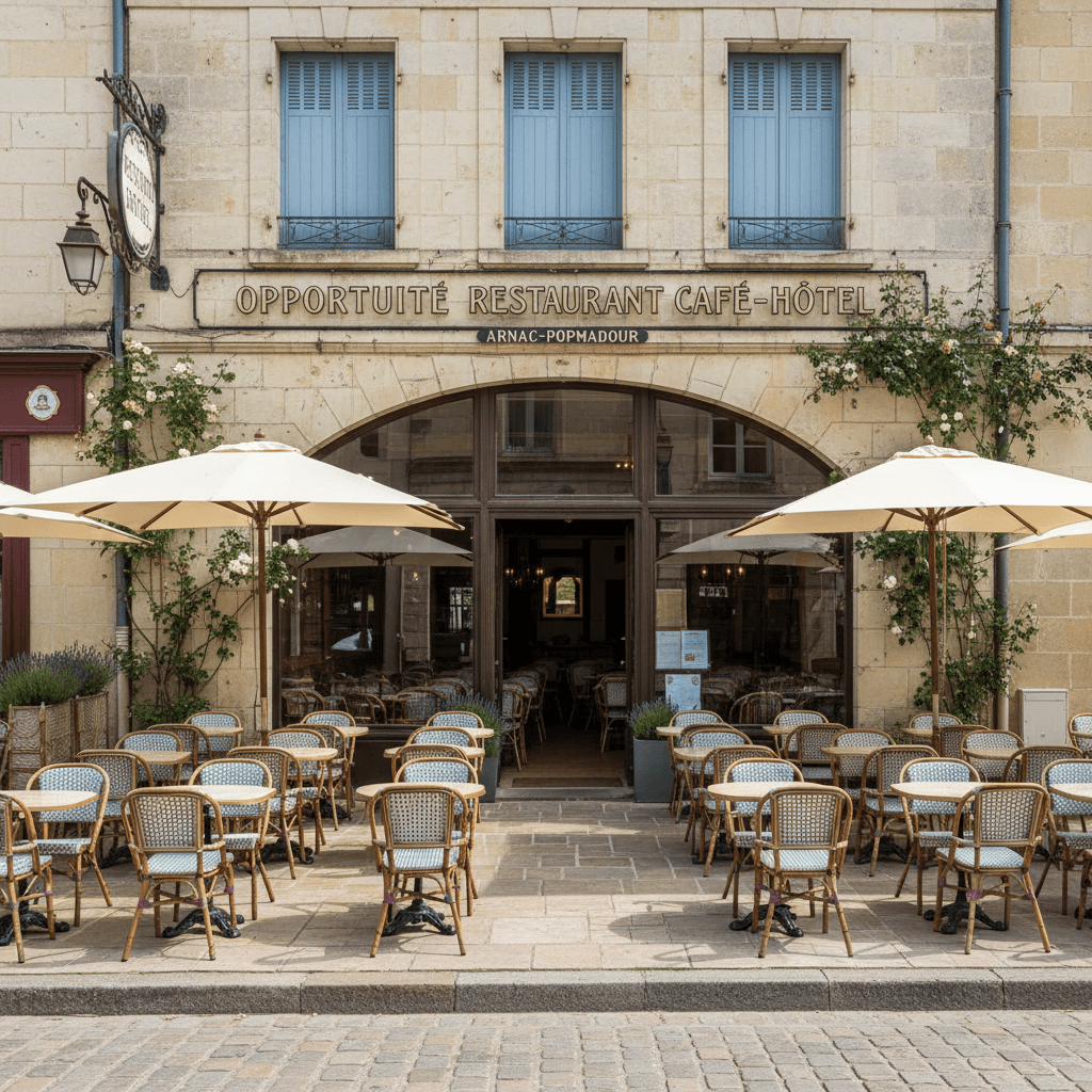 Restaurant 500m² à Arnac-Pompadour : terrasse - licence IV - Image 1