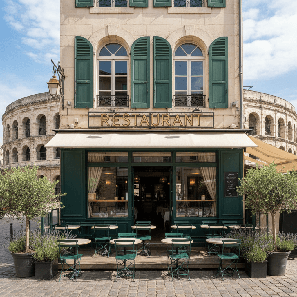 Restaurant à Nîmes : terrasse - licence IV - Image 1