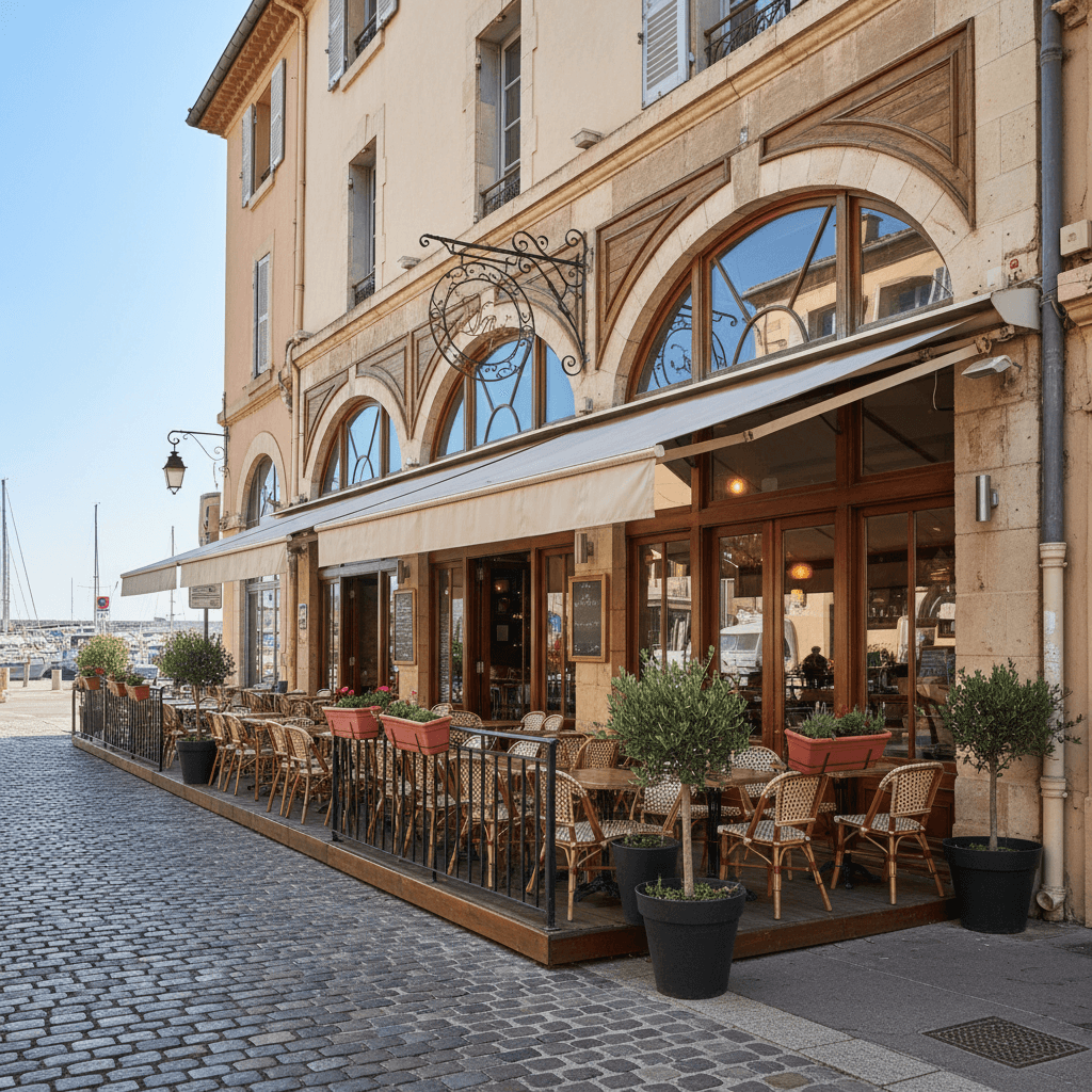 Bar-brasserie 330m² à Vallauris : terrasse - licence IV - Image 1