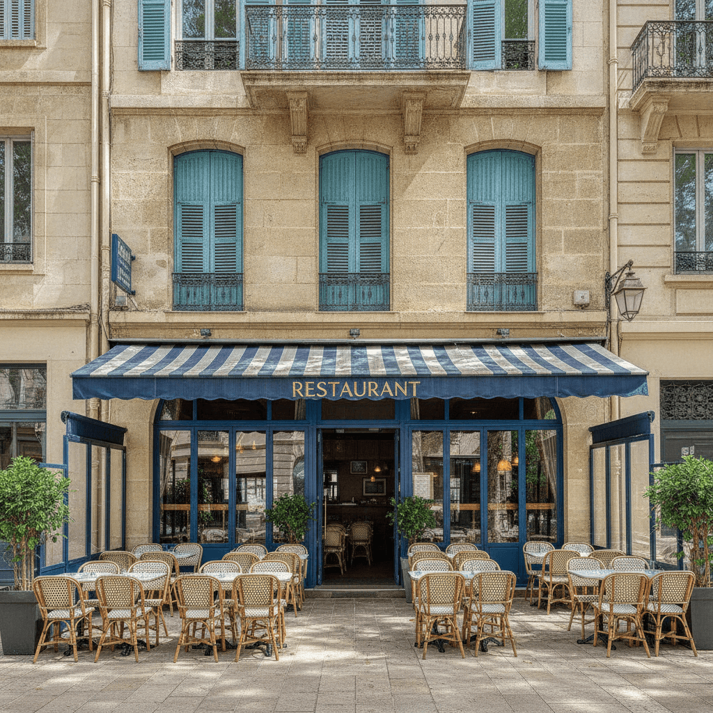 Restaurant 70m² à Marseille : terrasse - licence IV