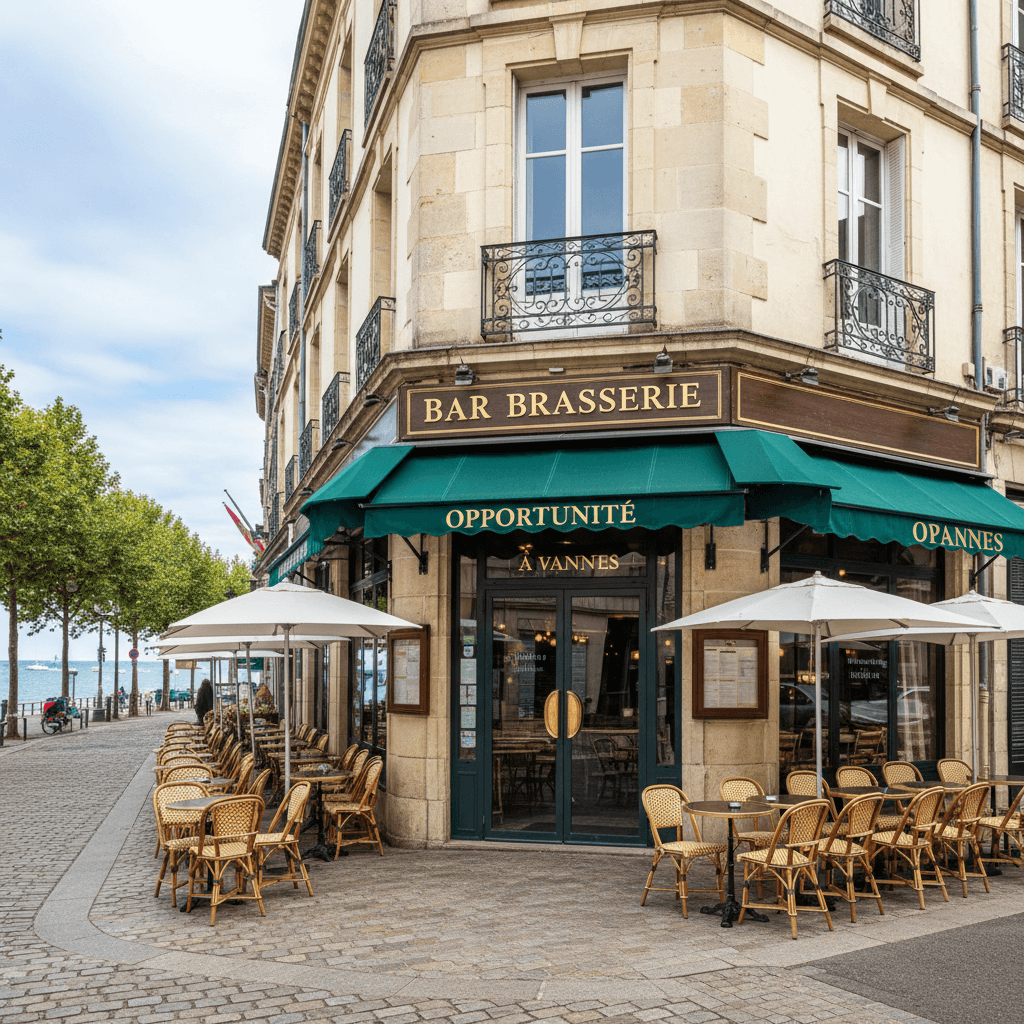 Bar-brasserie à Vannes : terrasse - licence IV - Image 1