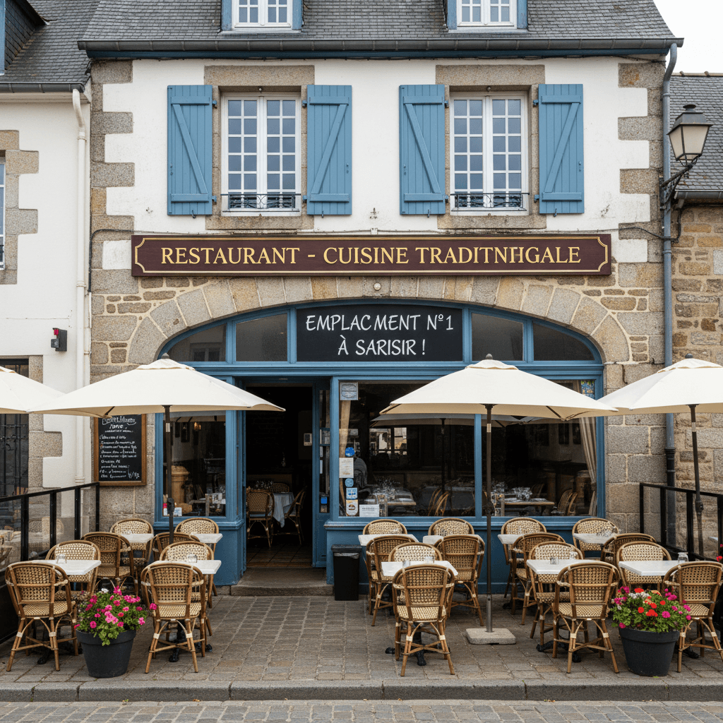 Restaurant 100m² à Quimper : terrasse - extraction - Image 1