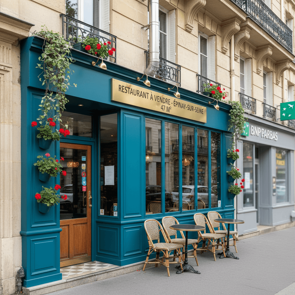 Restaurant 47m² à Épinay-sur-Seine : extraction - Image 1