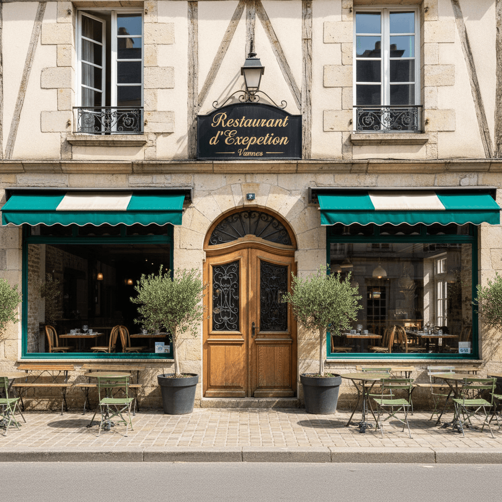 Restaurant à Vannes : terrasse - extraction - Image 1