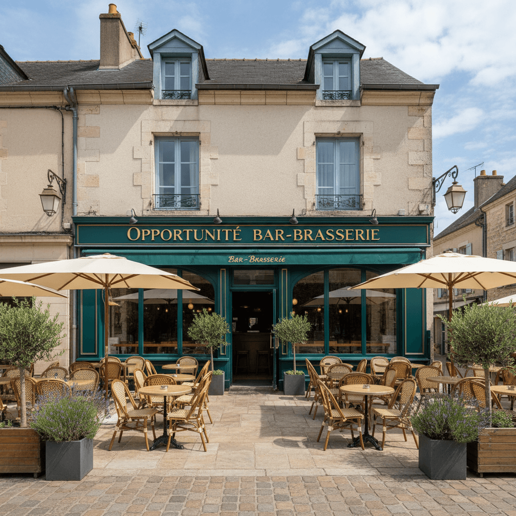 Bar-brasserie à Biard : terrasse - licence IV - Image 1