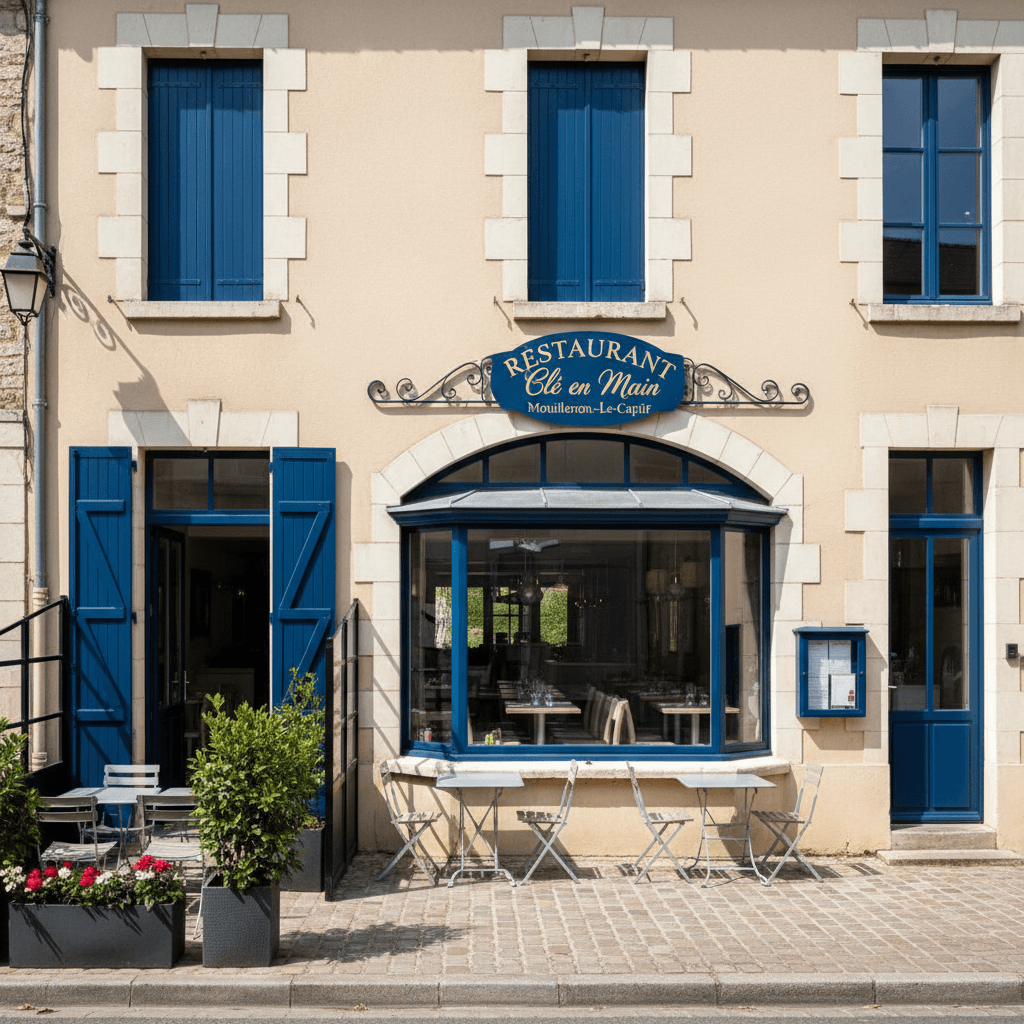 Restaurant à Mouilleron-Le-Captif : terrasse - extraction - Image 1