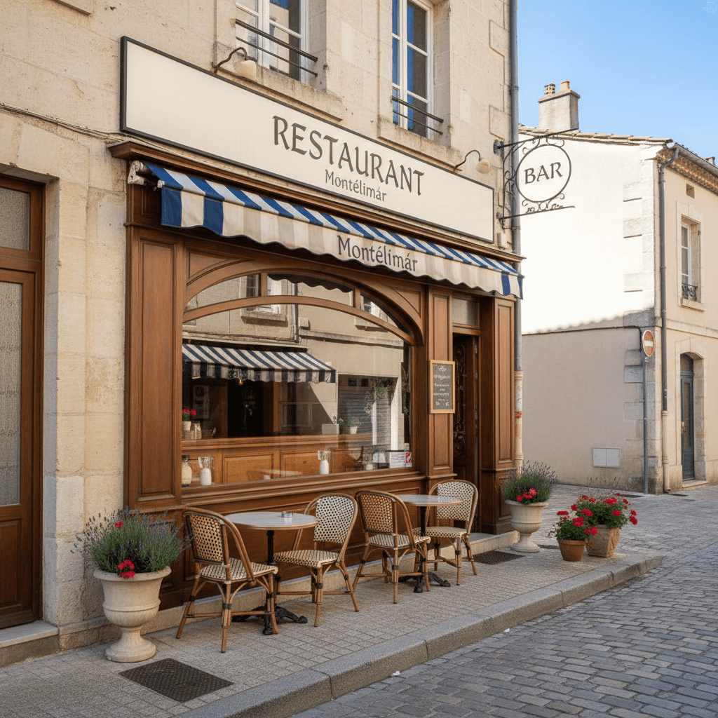 Restaurant à Montélimar : terrasse - licence IV - Image 1