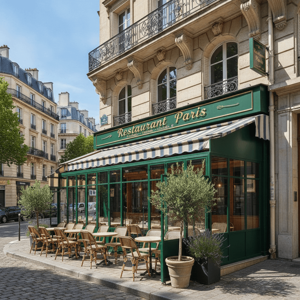 Restaurant 44 couverts à Paris : terrasse - licence IV - Image 1