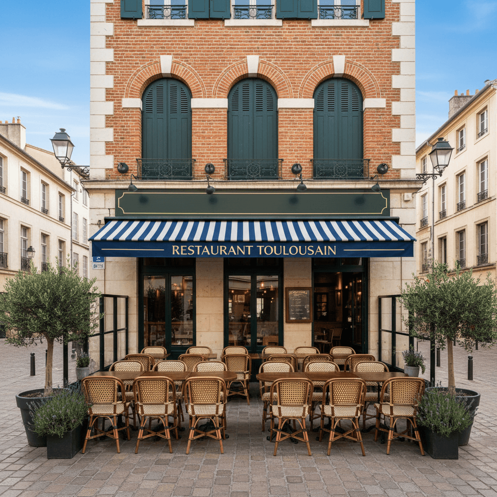 Restaurant 90m² à Toulouse : terrasse - licence IV