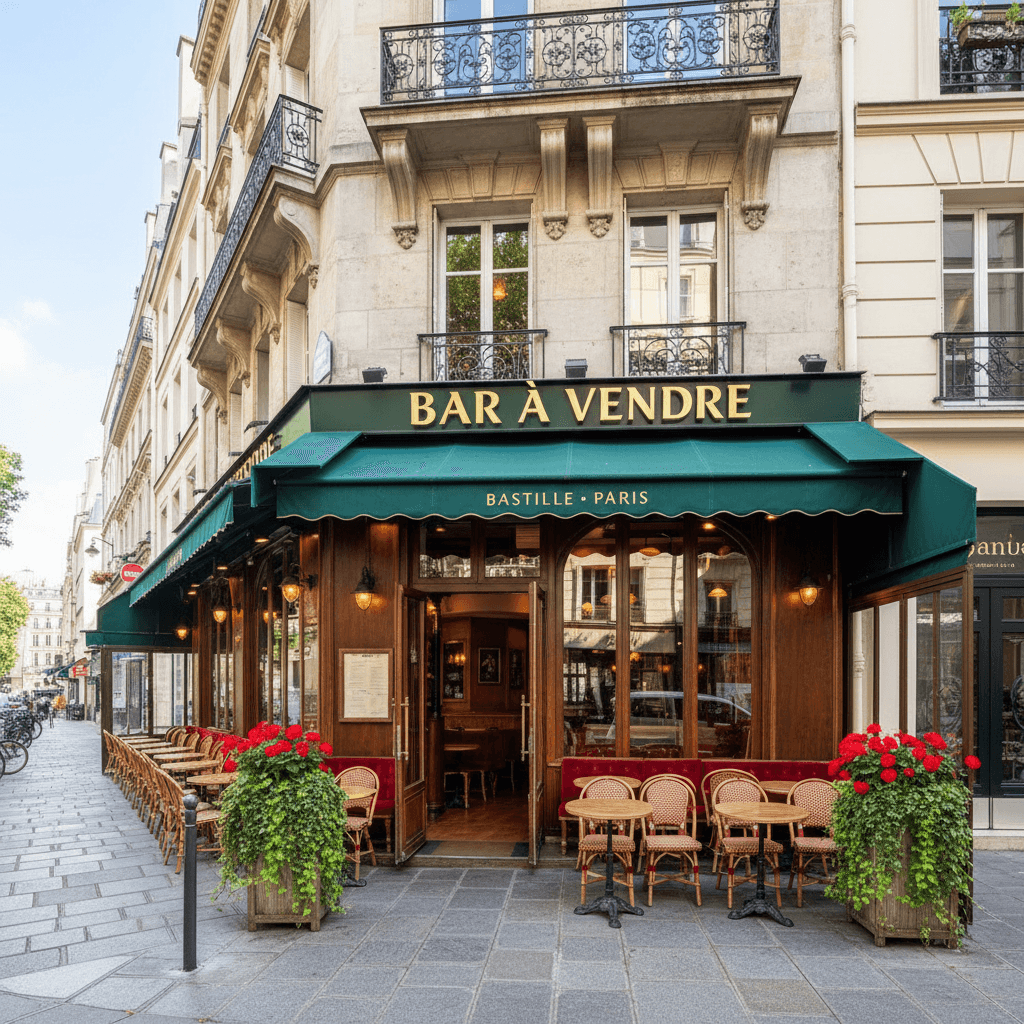 Bar à vendre dans le quartier animé de Bastille